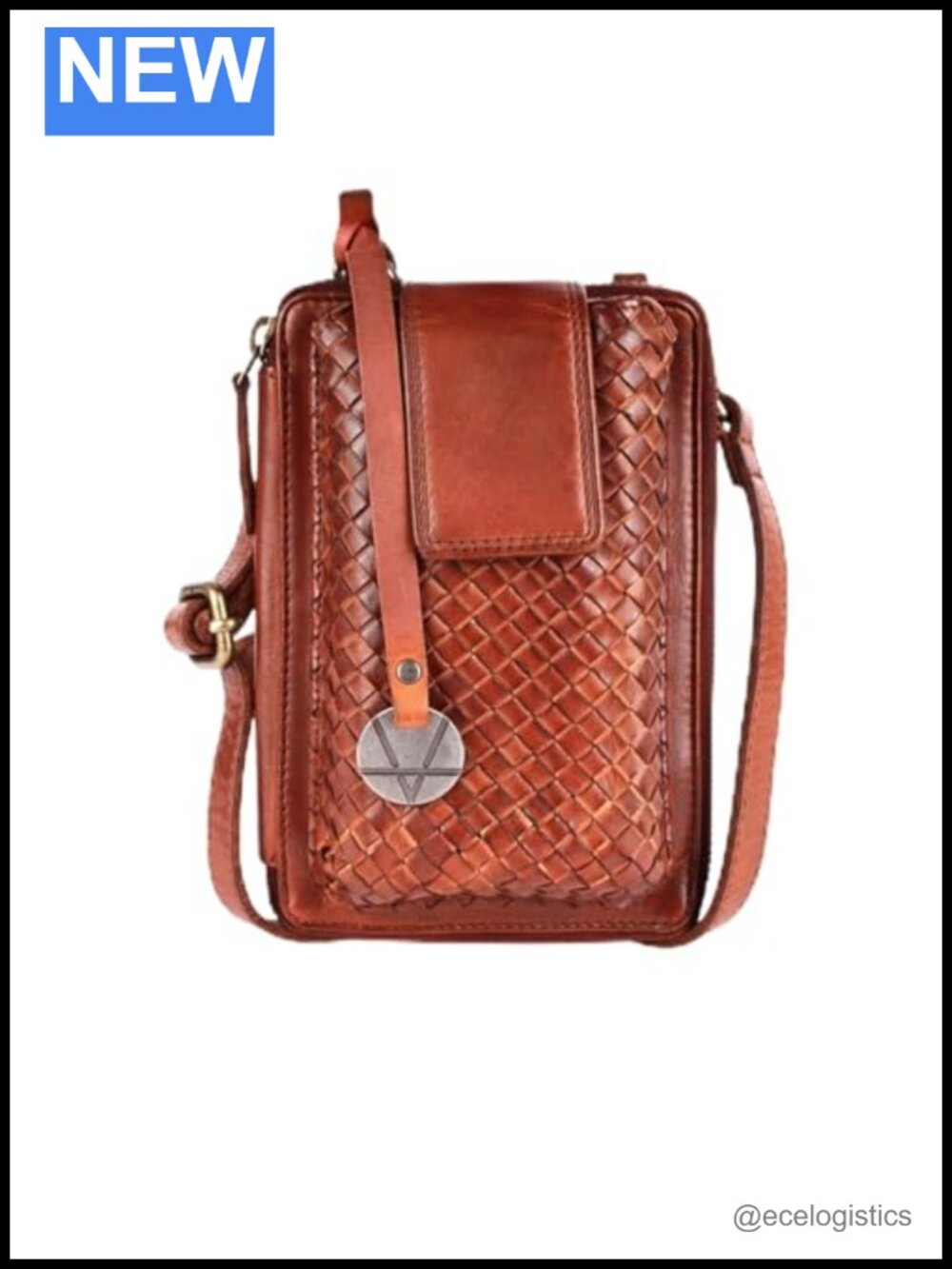 Genuine Leather Small Crossbody Bag for Women Cell Phone Purse with Adjustable